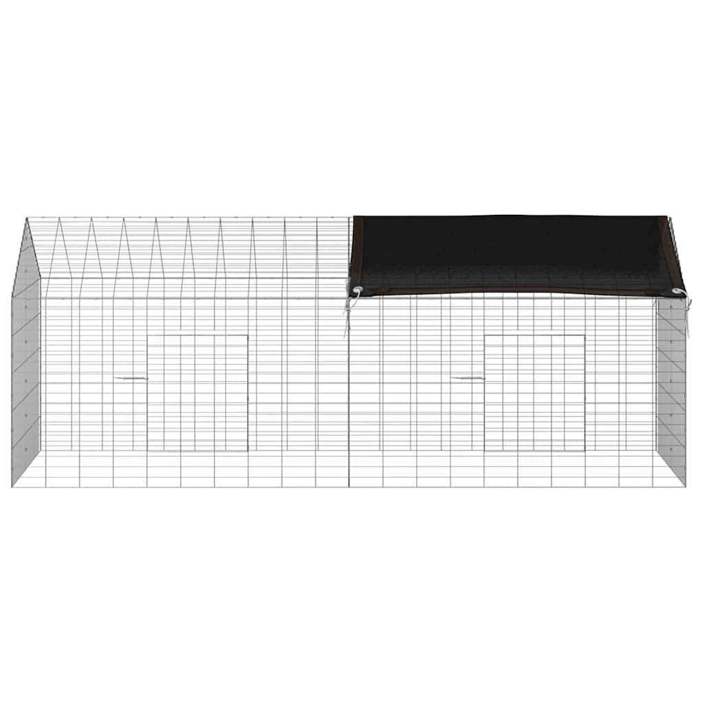 Hasenkäfig Silber 100 x 78 x 78 cm Verzinkter Stahl