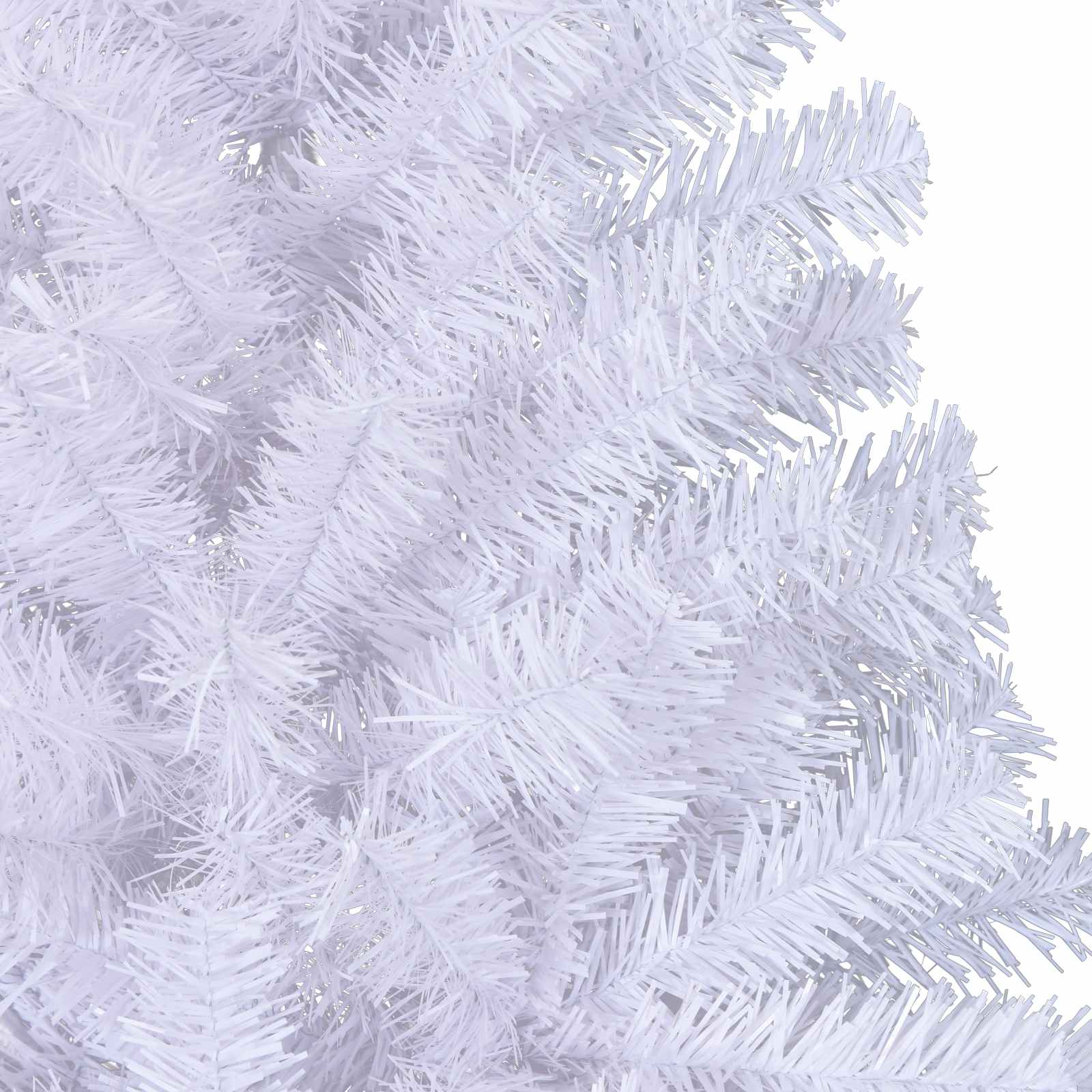 Künstlicher Weihnachtsbaum Weiß 240 cm PVC und Stahl