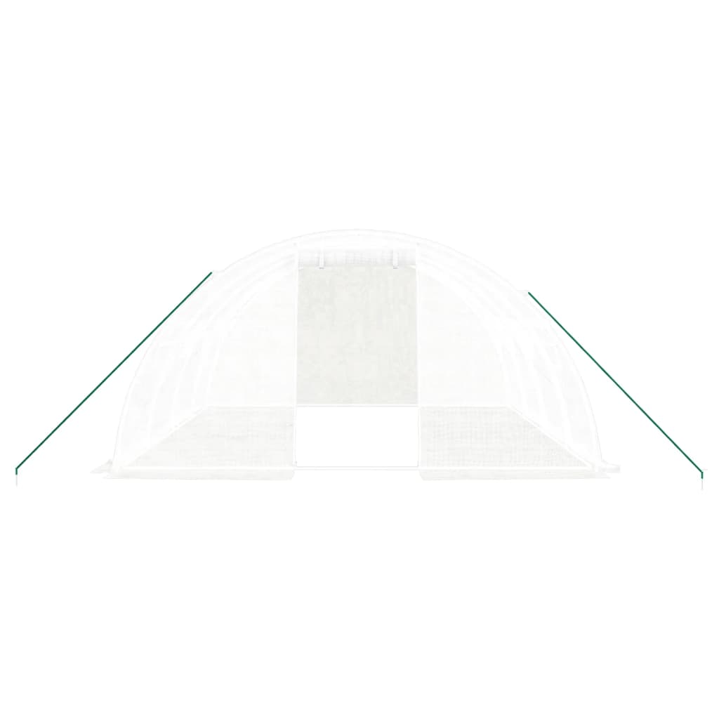 Gewächshaus mit Stahlrahmen Grün 8 m² 4x2x2 m