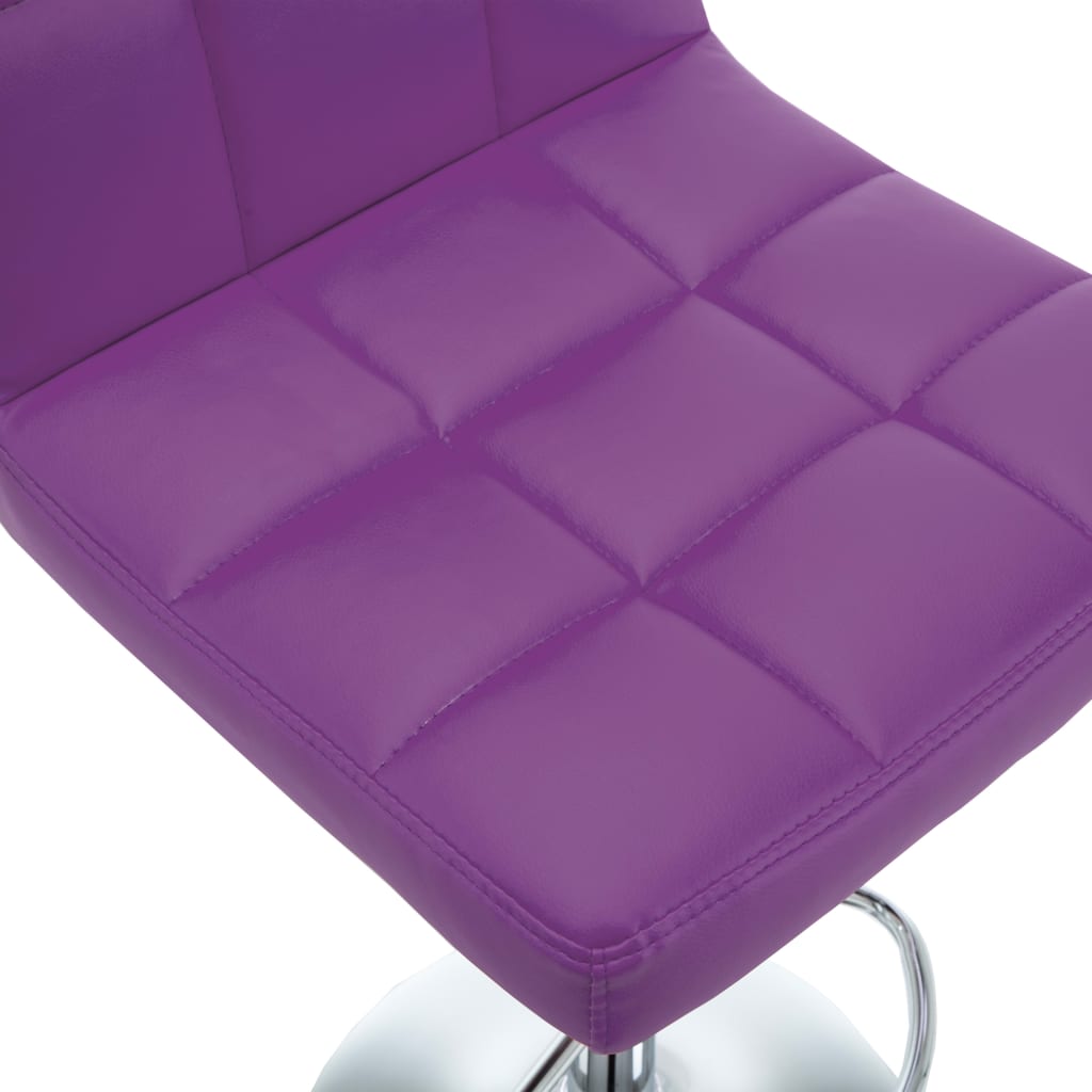 Barhocker 2 Stk. Weinrot Kunstleder