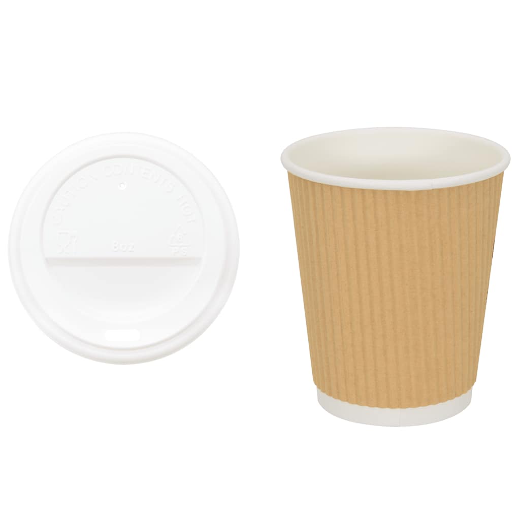 Pappbecher mit Deckeln 1000 Stk. 4oz 100ml