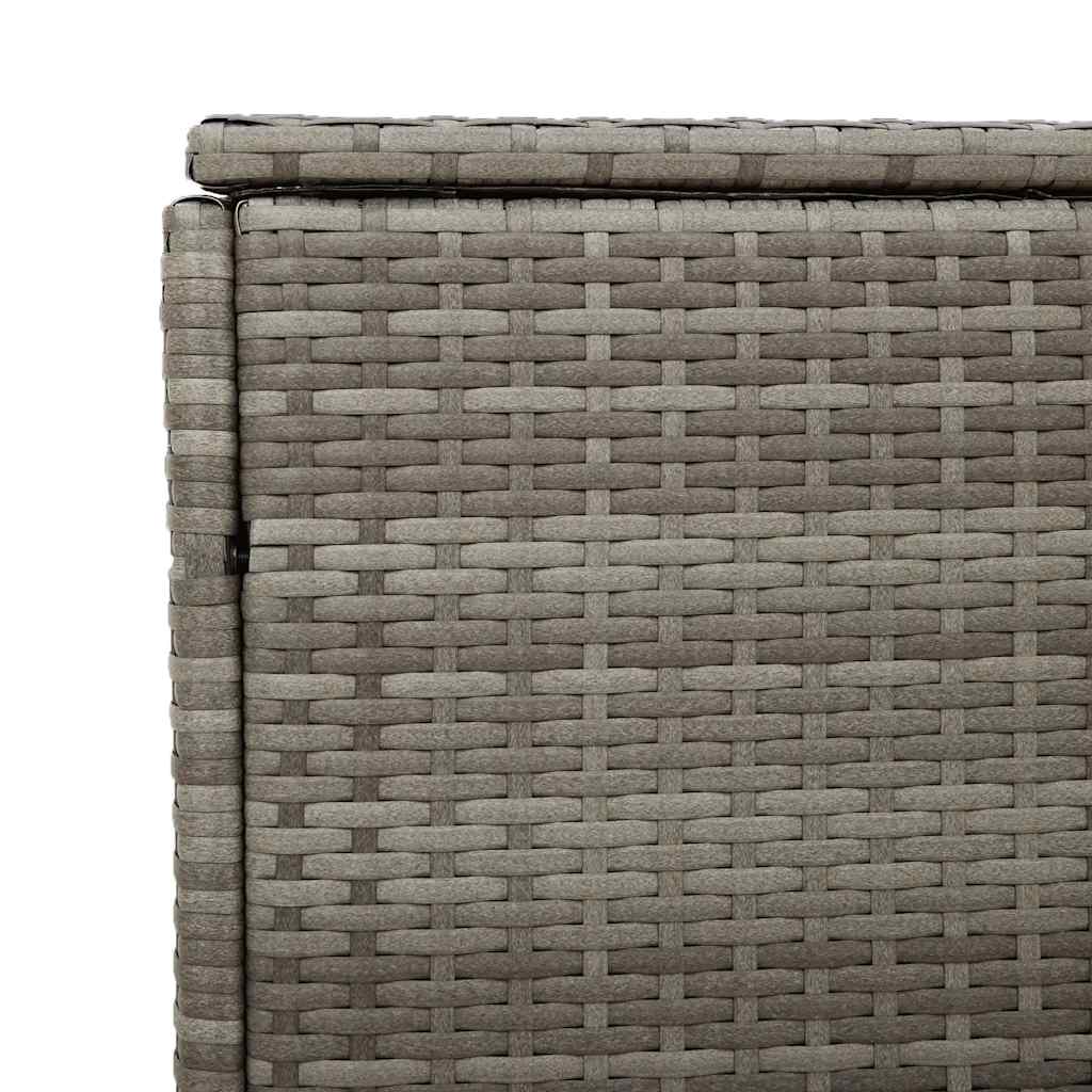 Garten-Aufbewahrungsbox Schwarz 110 x 50 x 58 cm Poly Rattan