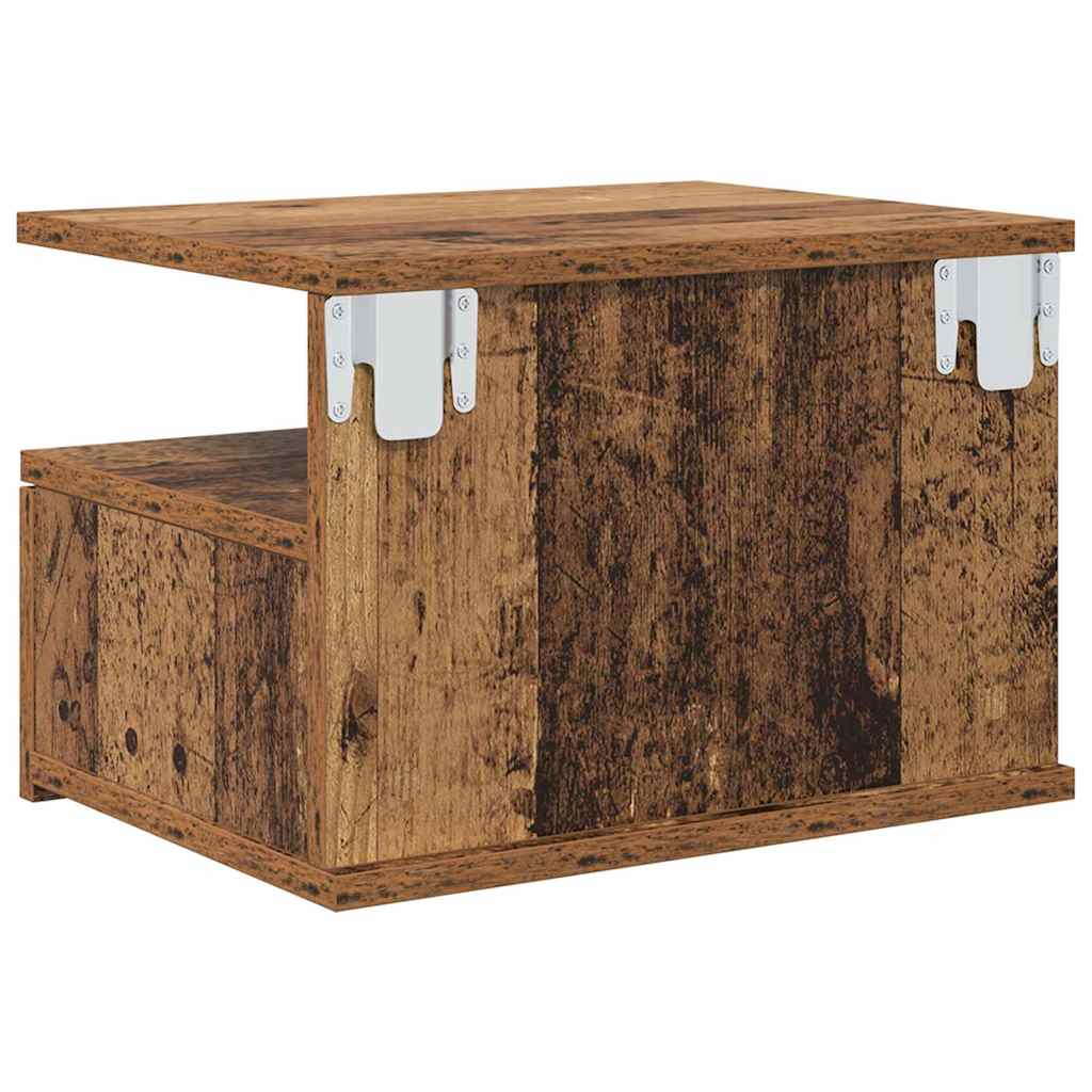Hängender Nachttisch Weiß 40x31x27 cm Holzwerkstoff