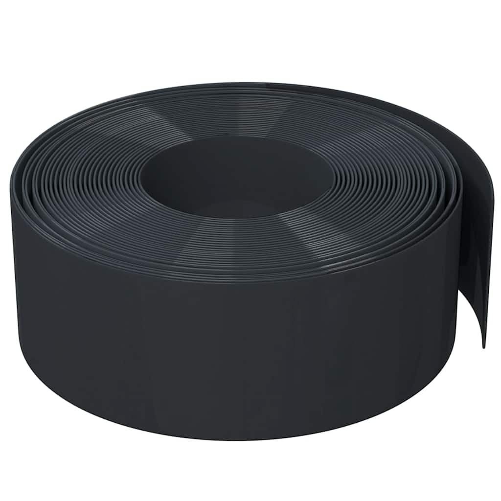 Gartenumrandung 25 m 10 cm PE Grau