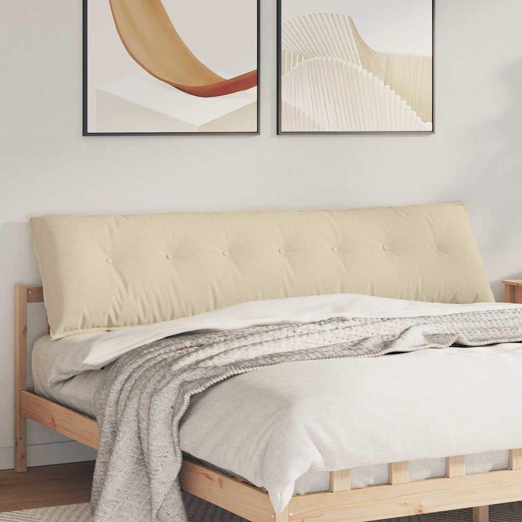 Rückenkissen Hellgrau 50 x 19 x 45 cm Stoff