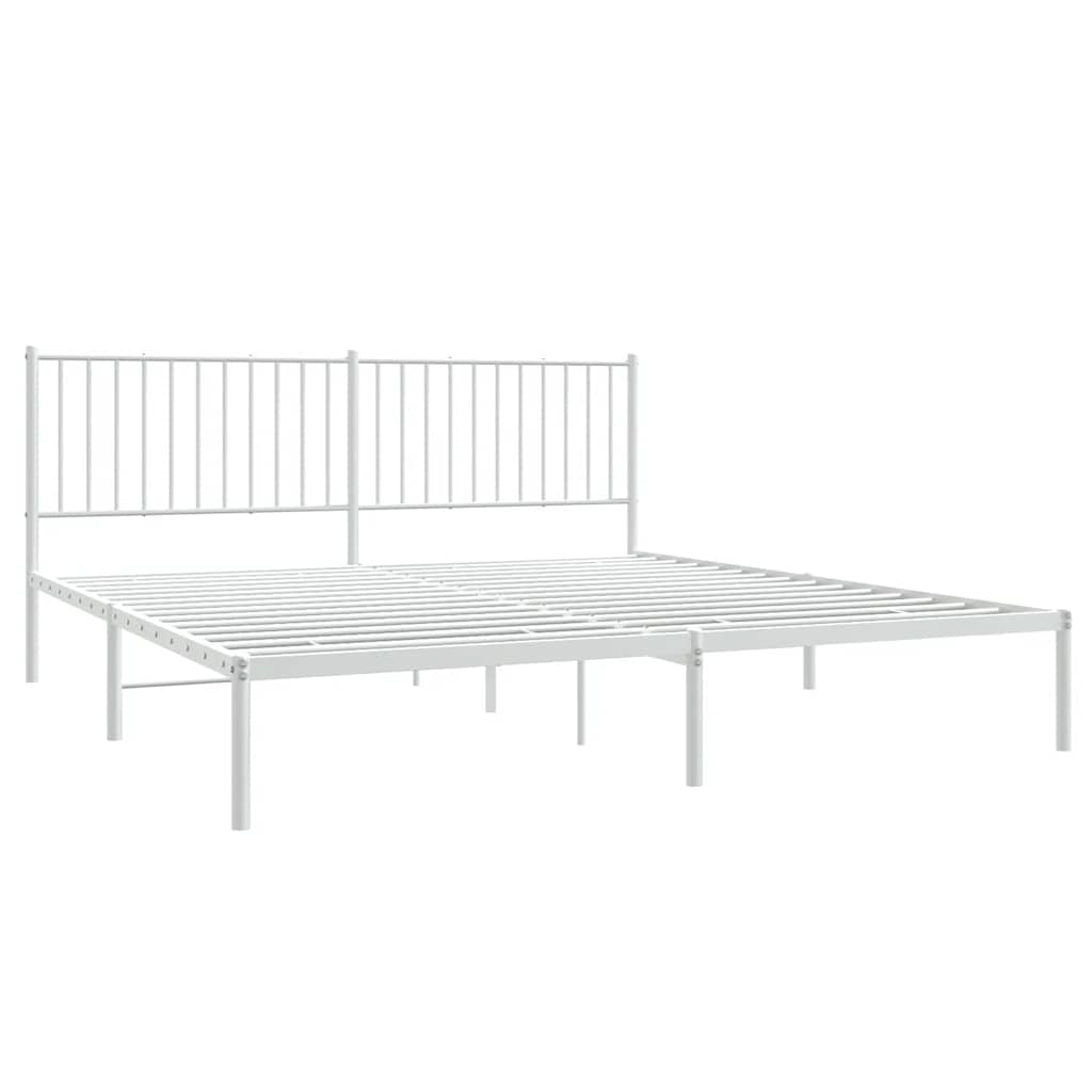 Bettgestell Metall Schwarz 75x190 cm
