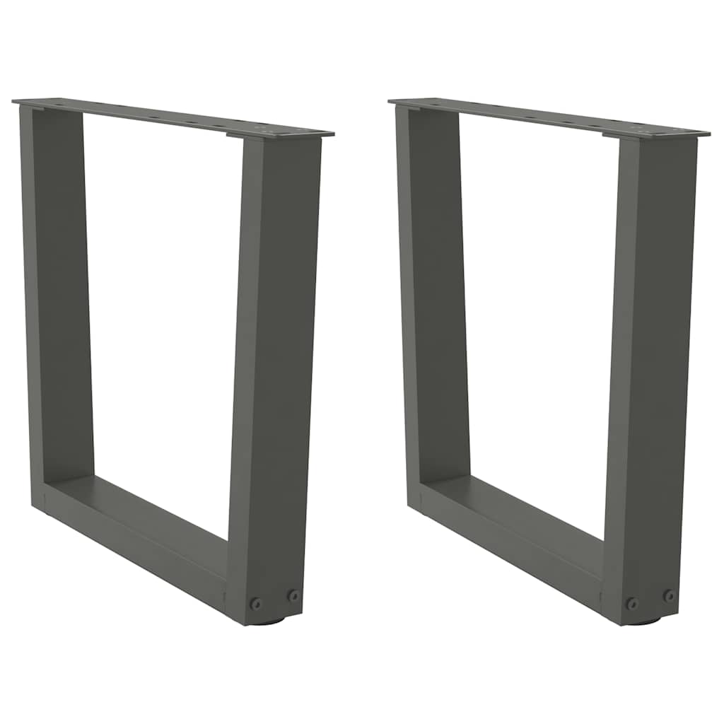 Couchtischbeine V-Form 2 Stück Schwarz 30x(30-31,3) cm Stahl