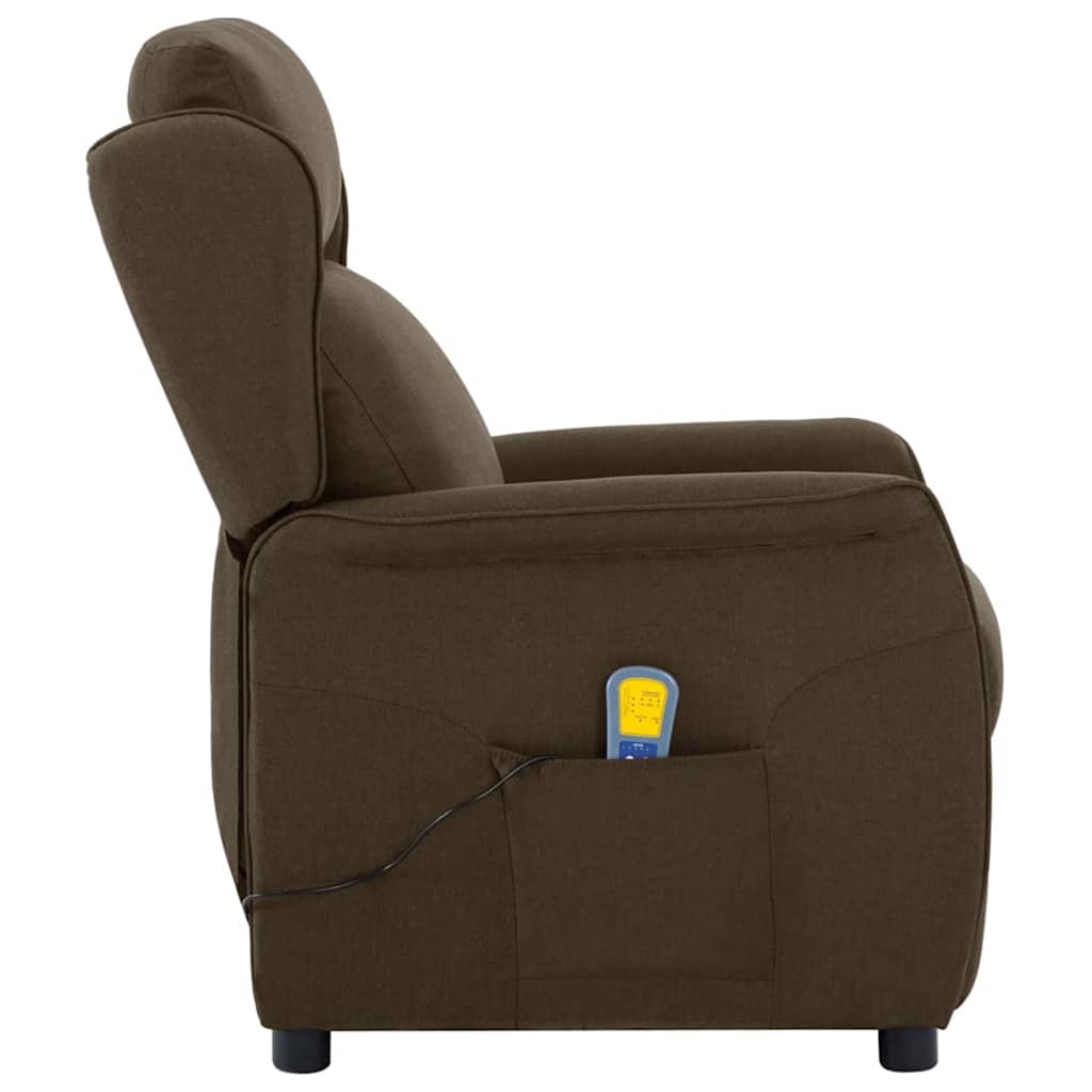 Massagesessel mit Kissen Hellgrau 93,5 x 67,5 x 101,5 cm Stoff