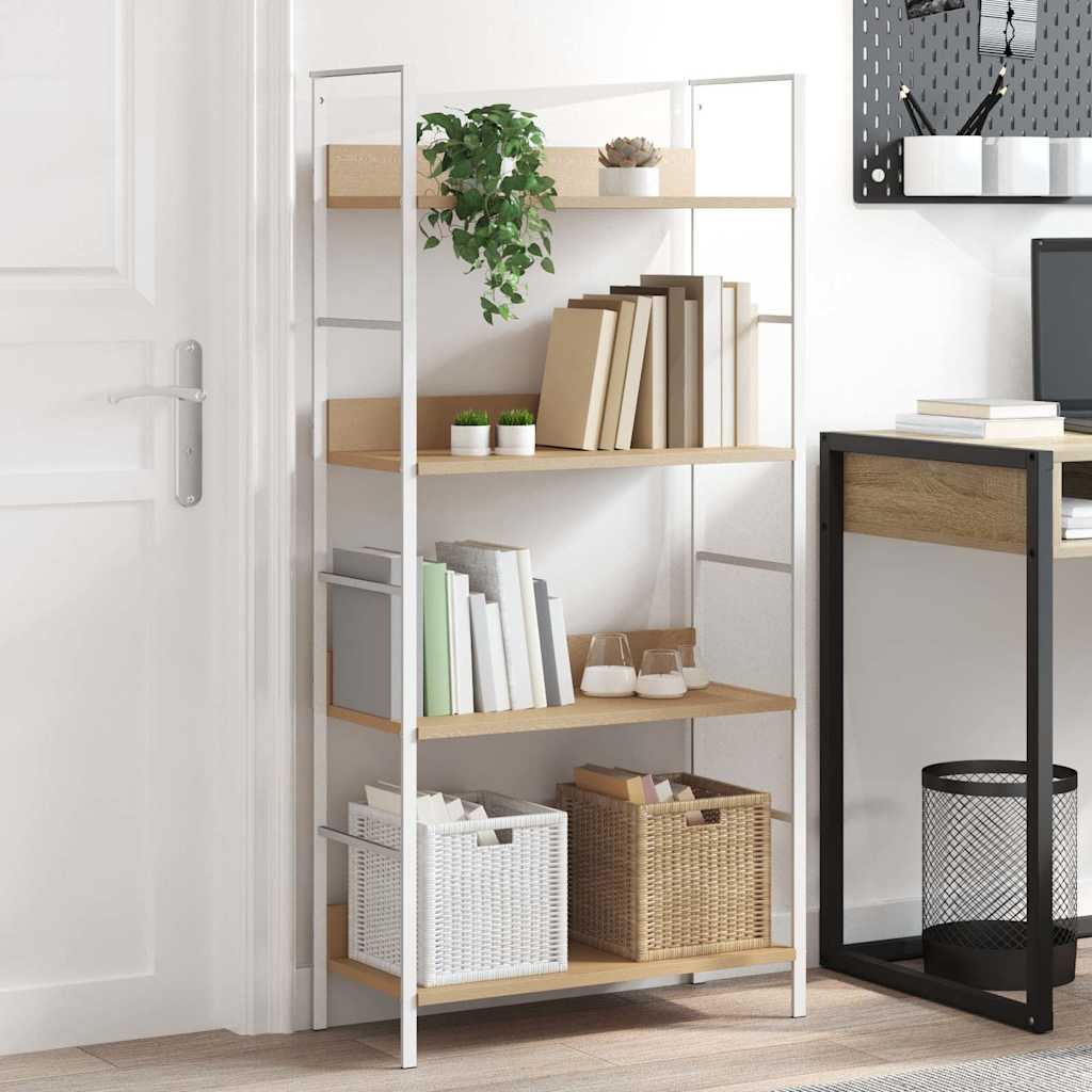 Bücherregal 3 Regalböden Schwarz 60×27,6×90,5 cm Holzwerkstoff