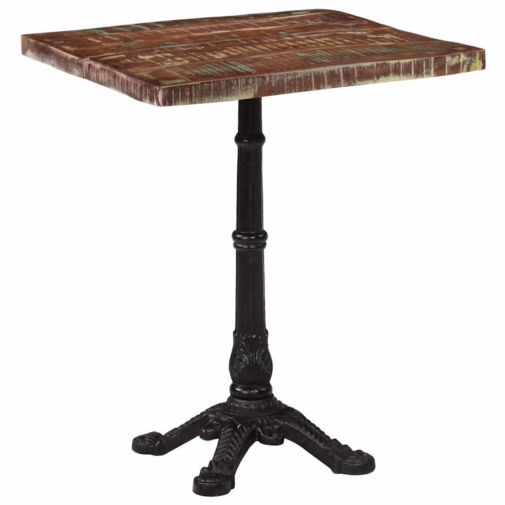 Bistrotisch 60x60x77 cm Raues Mangoholz