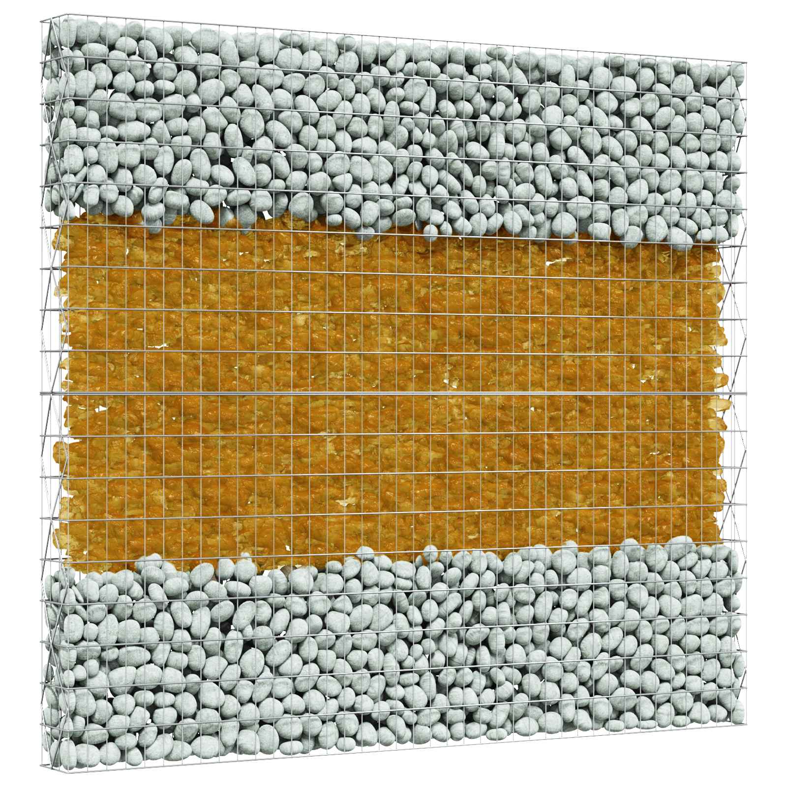Gabionensteine aus Glas Grün 60-120 mm 25 kg