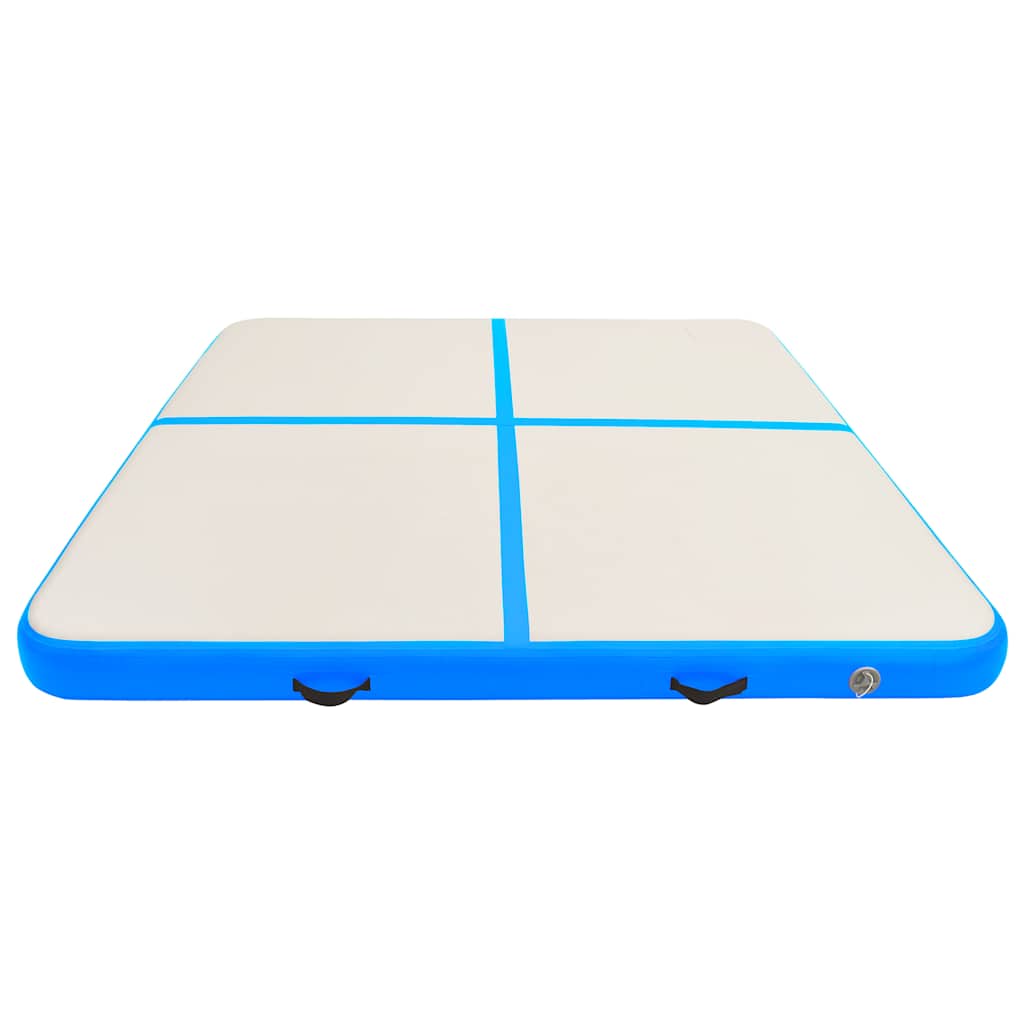 Aufblasbare Gymnastikmatte mit Pumpe 300×100×10 cm PVC Rosa