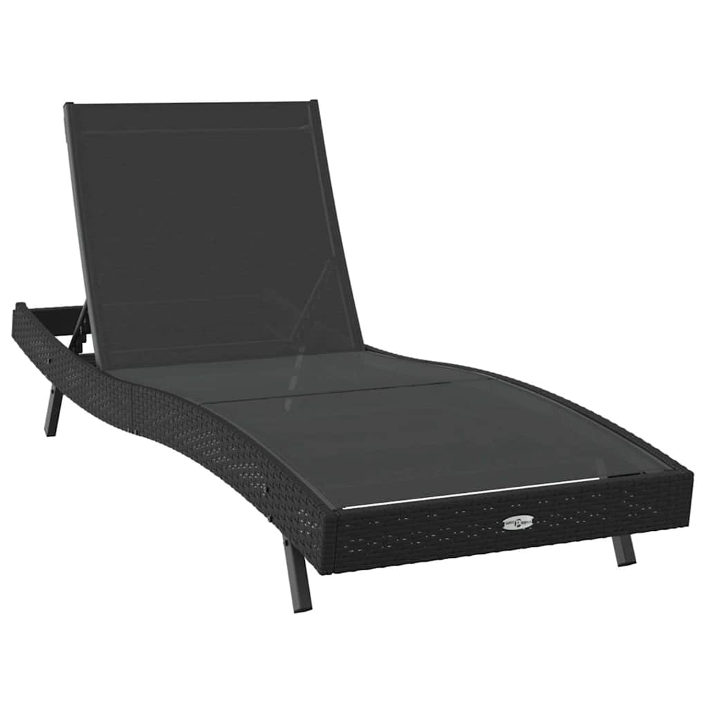 Sonnenliege 197 x 70 x 82 cm Poly-Rattan