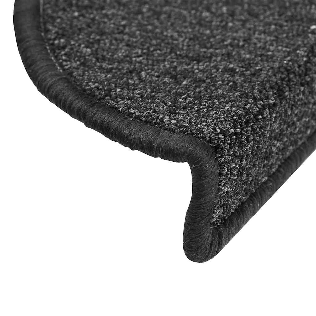Stufenmatten 15 Stk. 56x17x3 cm Anthrazit Halbrund