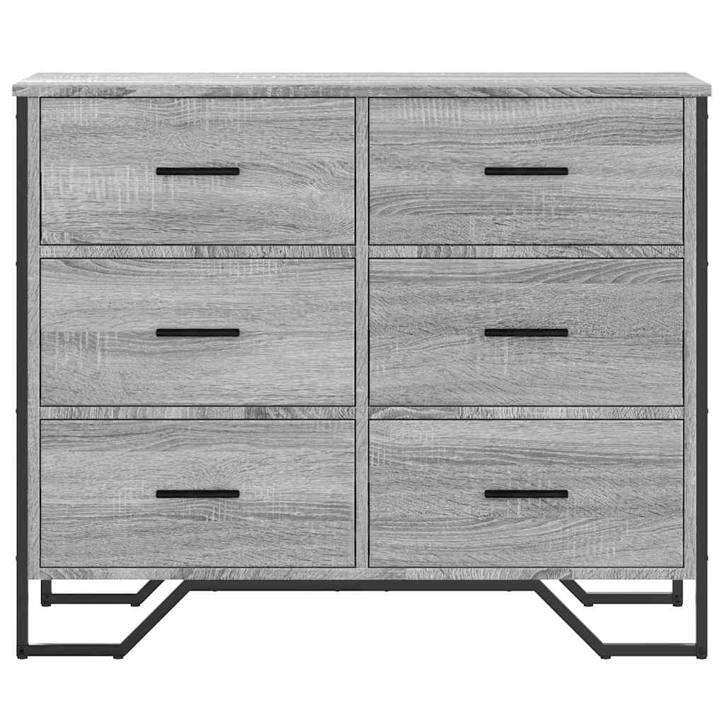 Kommode Schwarz 91x35,5x74,5 cm Holzwerkstoff