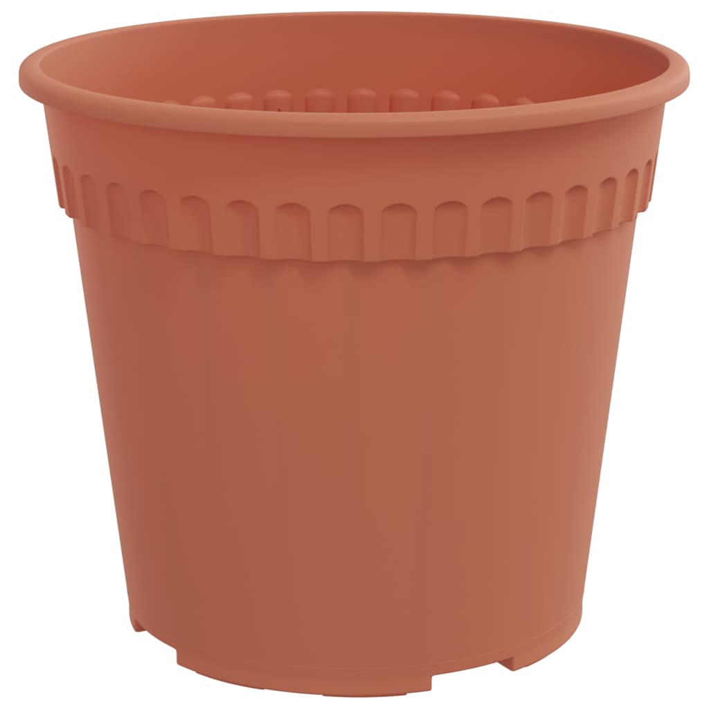 Blumentöpfe 6 pcs Ziegelrot Ø 12,5 x 10 cm Kunststoff