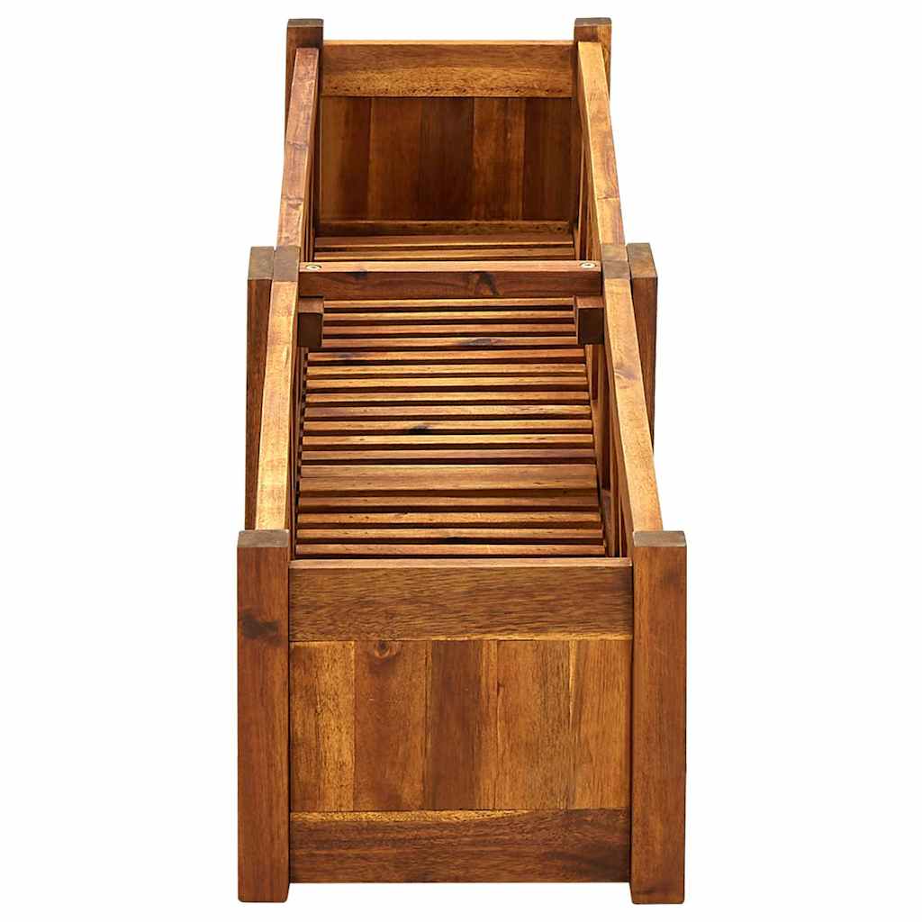 Garten-Hochbeet Akazienholz 76x27,6x25 cm