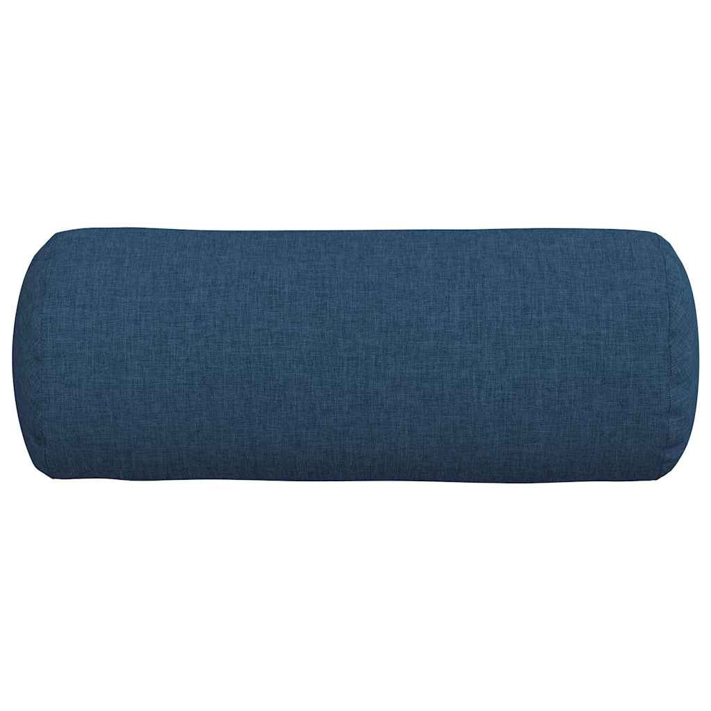 Bolsterkissen 2 Stück Hellgrau Ø 15 x 40 cm Stoff