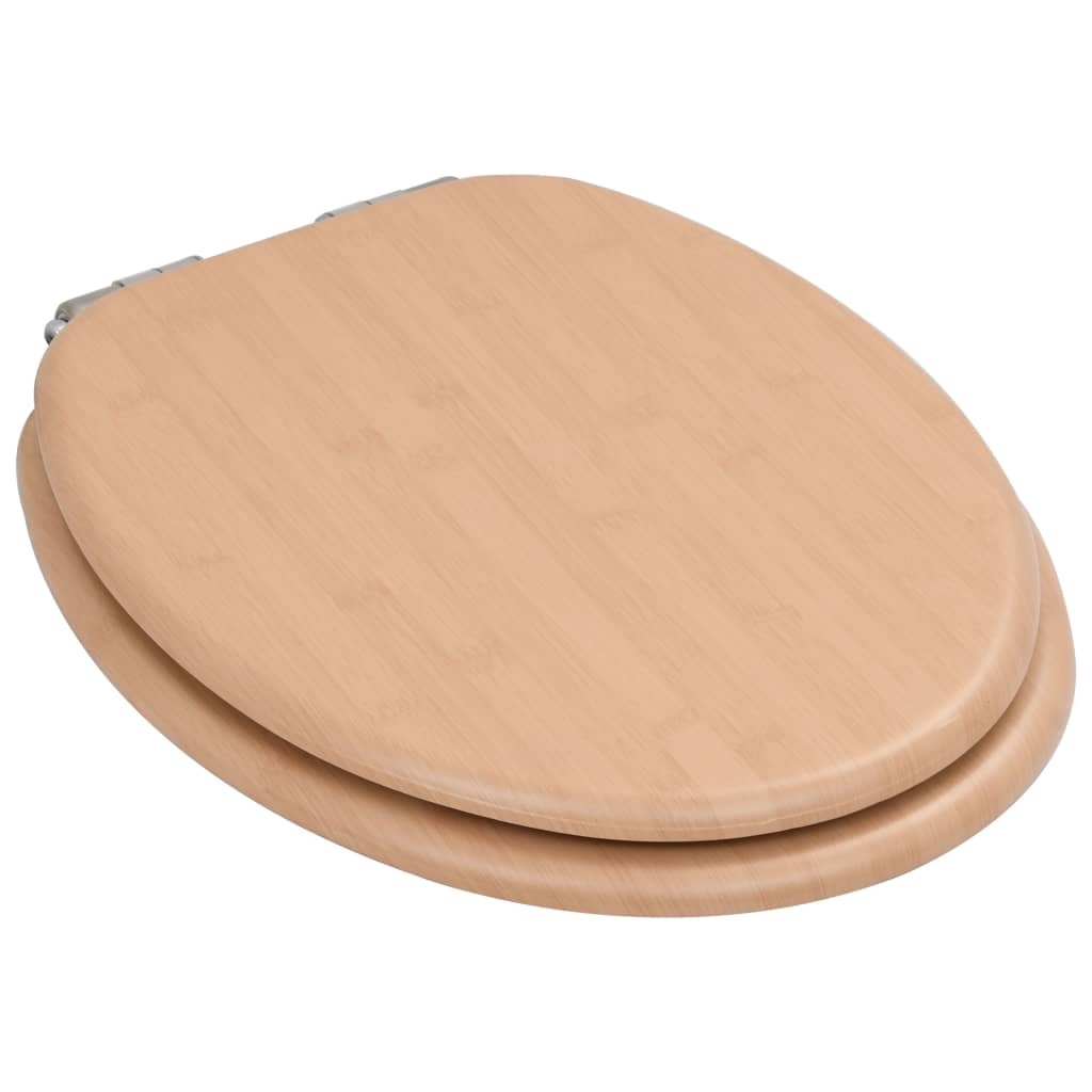 Toilettensitz MDF Deckel mit Absenkautomatik Design Weiß