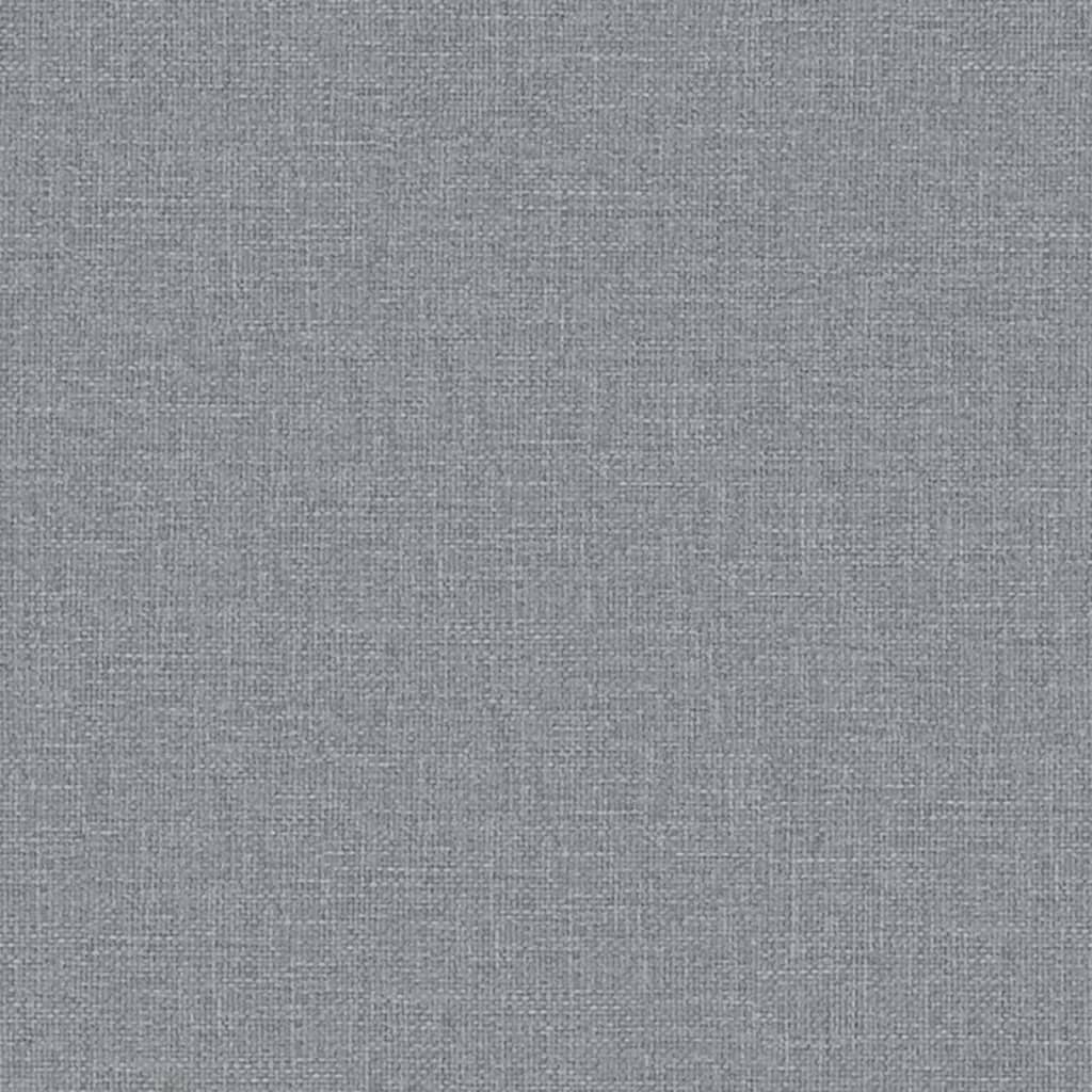 Sitzbank Hellgrau 100x75x76 cm Stoff