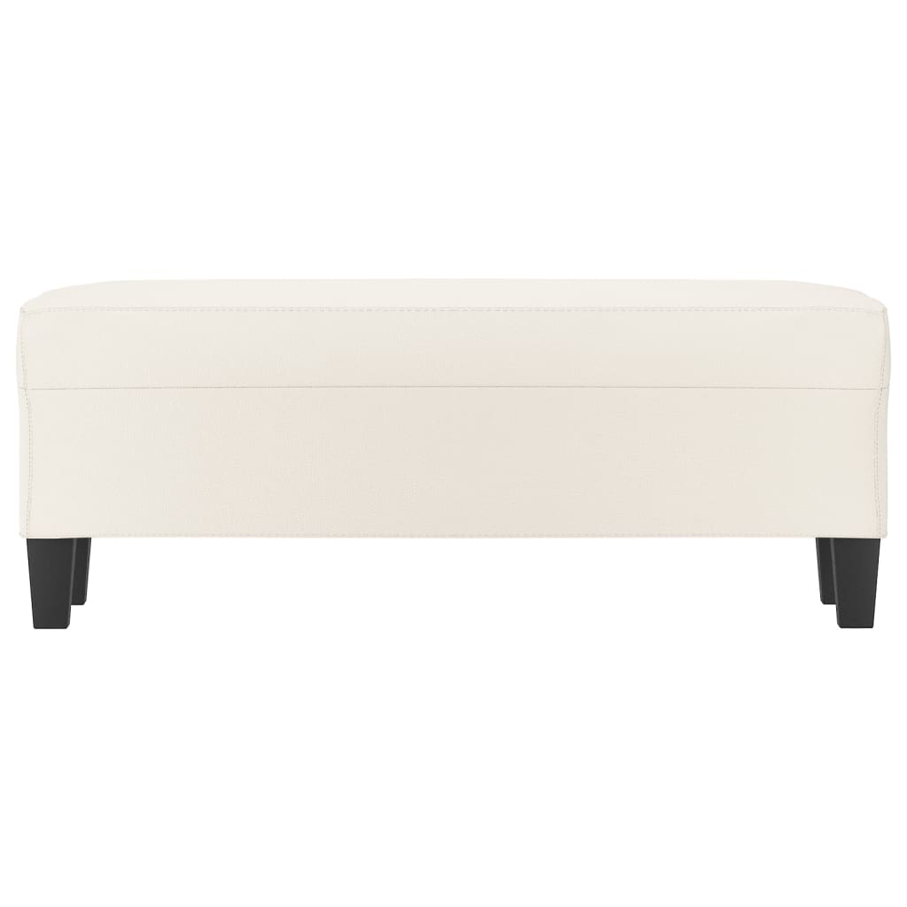 Sitzbank Schwarz 70x35x41 cm Kunstleder