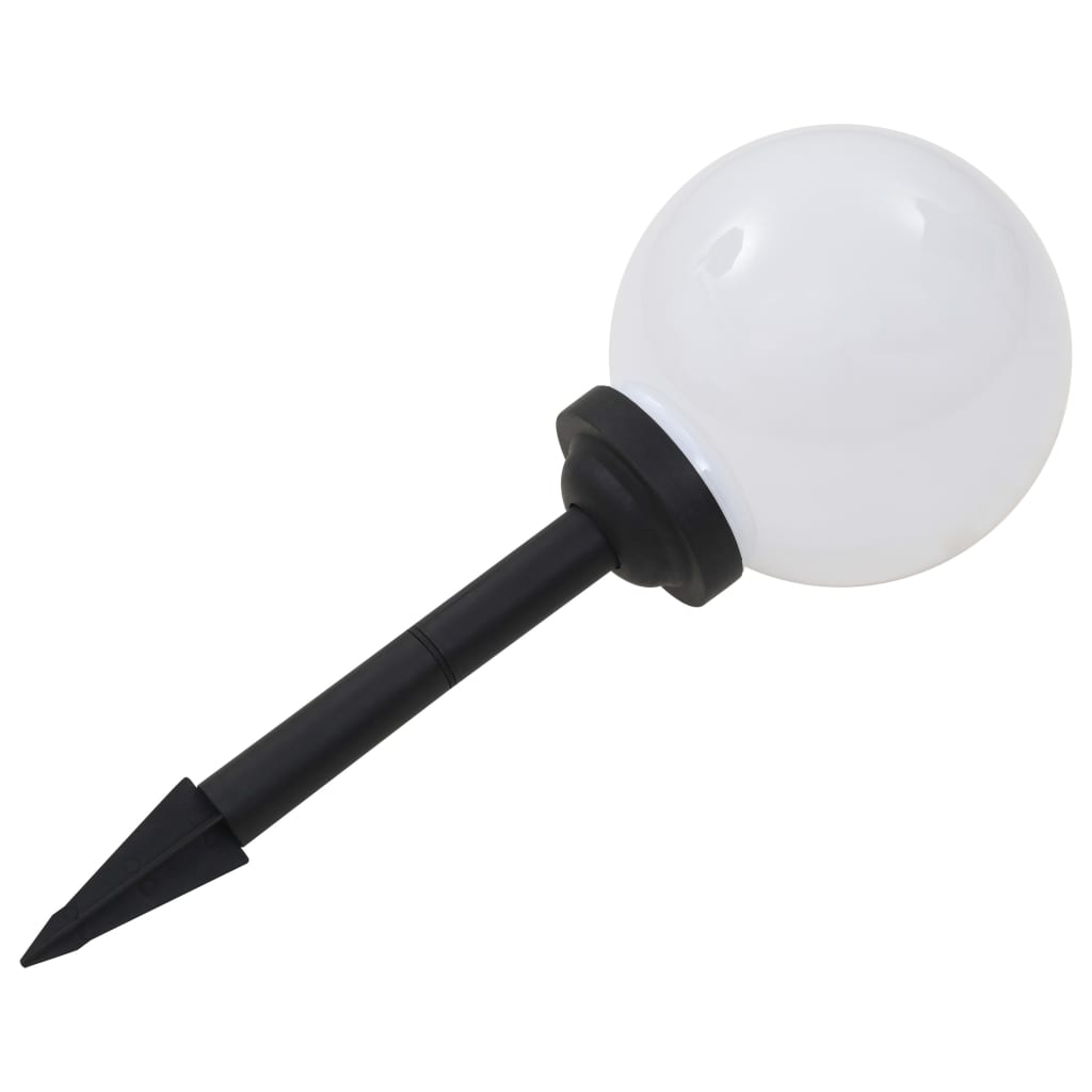 Außen-Solarlampen 4 Stk. LED Kugel 30 cm RGB