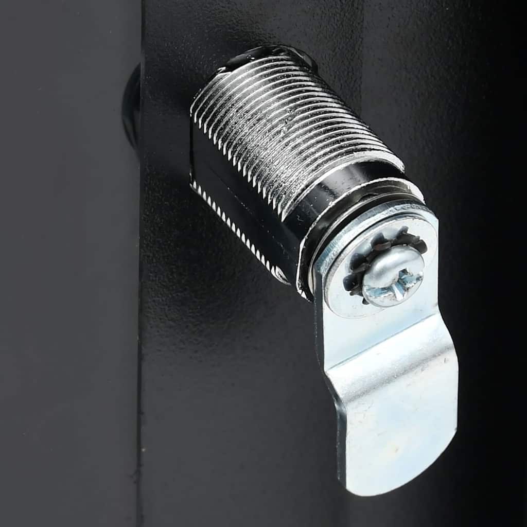 Netzwerkschrank mit Speicher Grau 60 x 45 x 28 cm Stahl