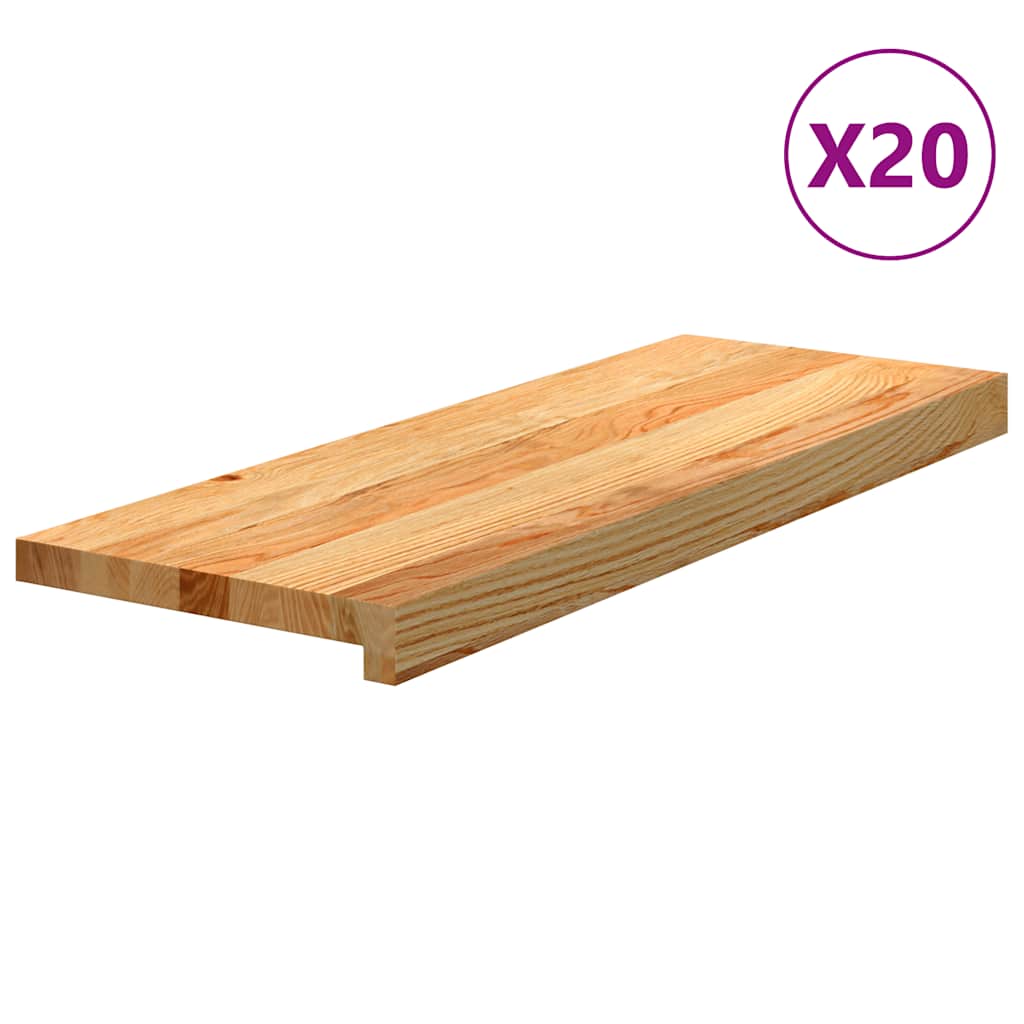 Treppenstufen 4 Stk. Unbehandelt 70x25x2 cm Massivholz Eiche