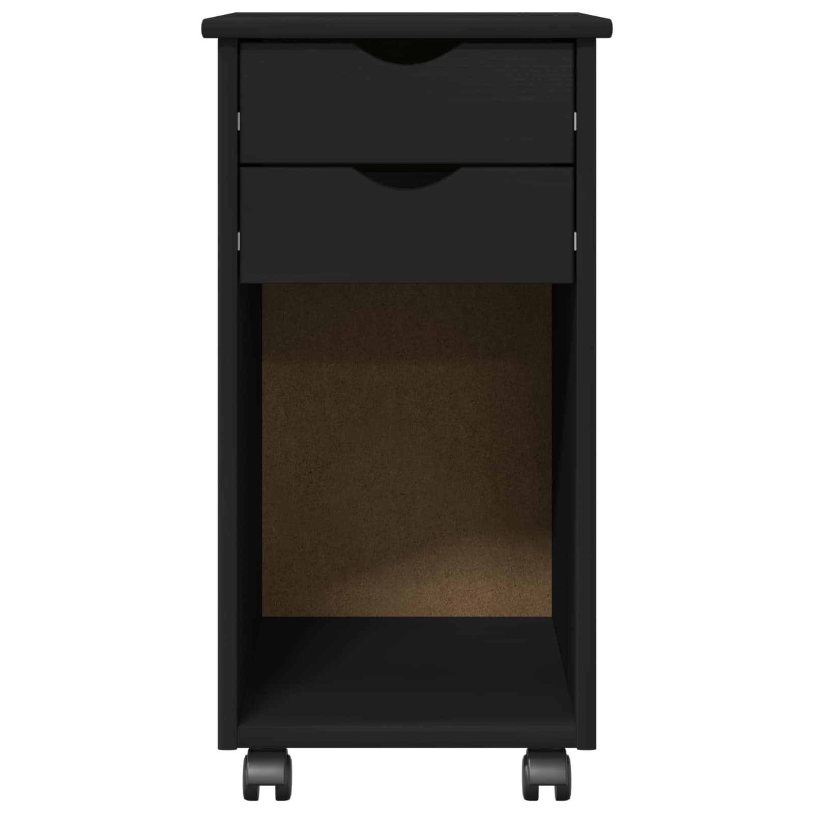 Rollschrank Honigbraun 34 x 39 x 65,5 cm Massives Kiefernholz