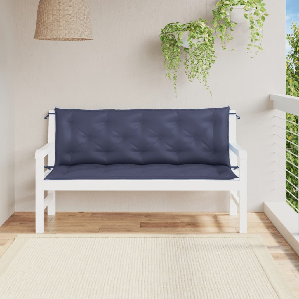 Gartenbank-Auflagen 2 Stk. Königsblau 100x50x7 cm Oxford-Gewebe