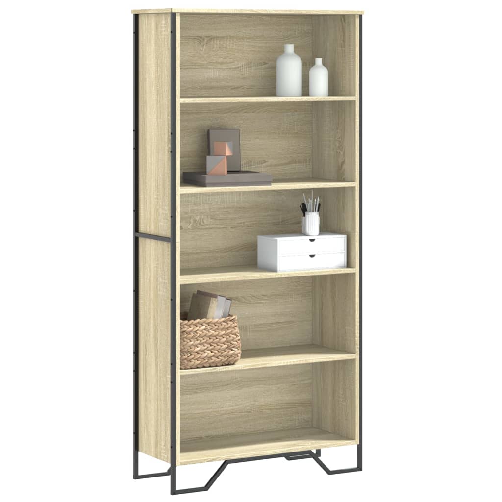 Bücherregal Schwarz 80x31x169 cm Holzwerkstoff