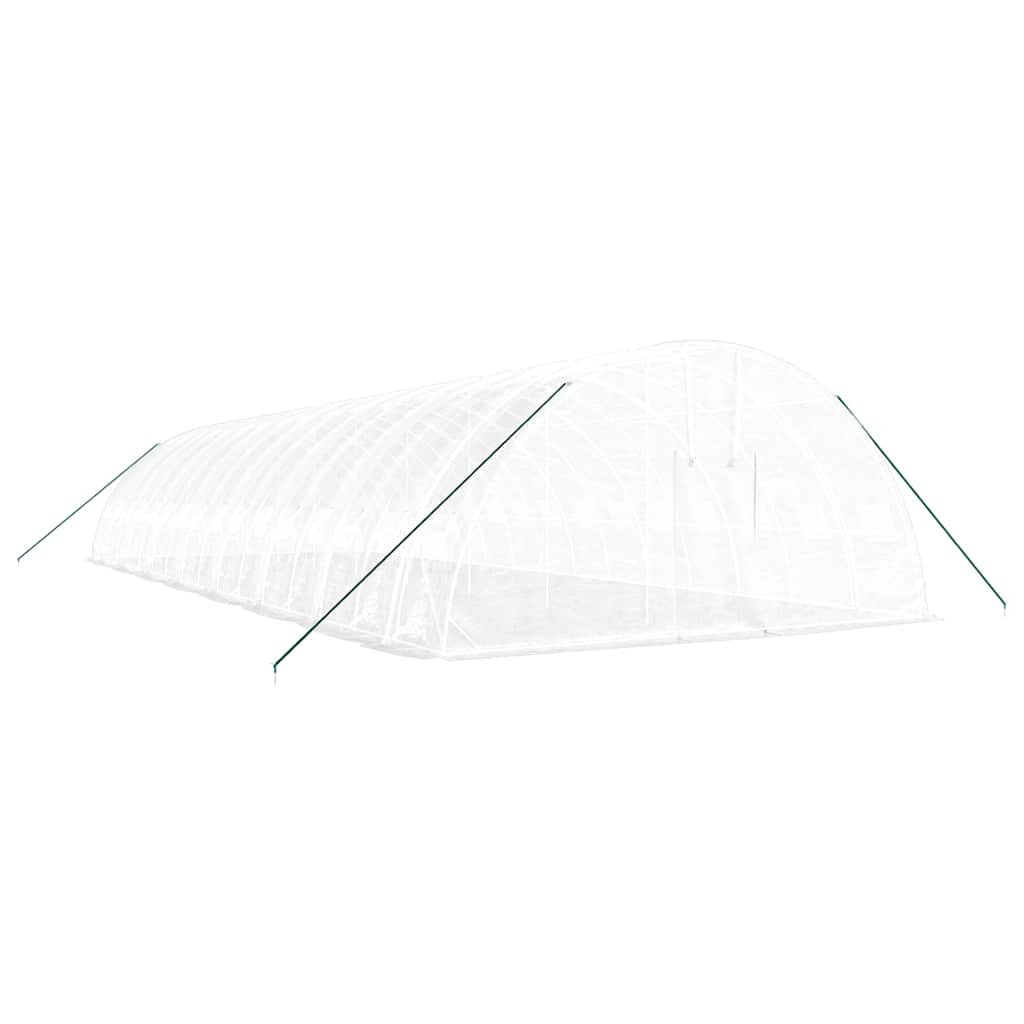 Gewächshaus mit Stahlrahmen Grün 24 m² 6x4x2,85 m