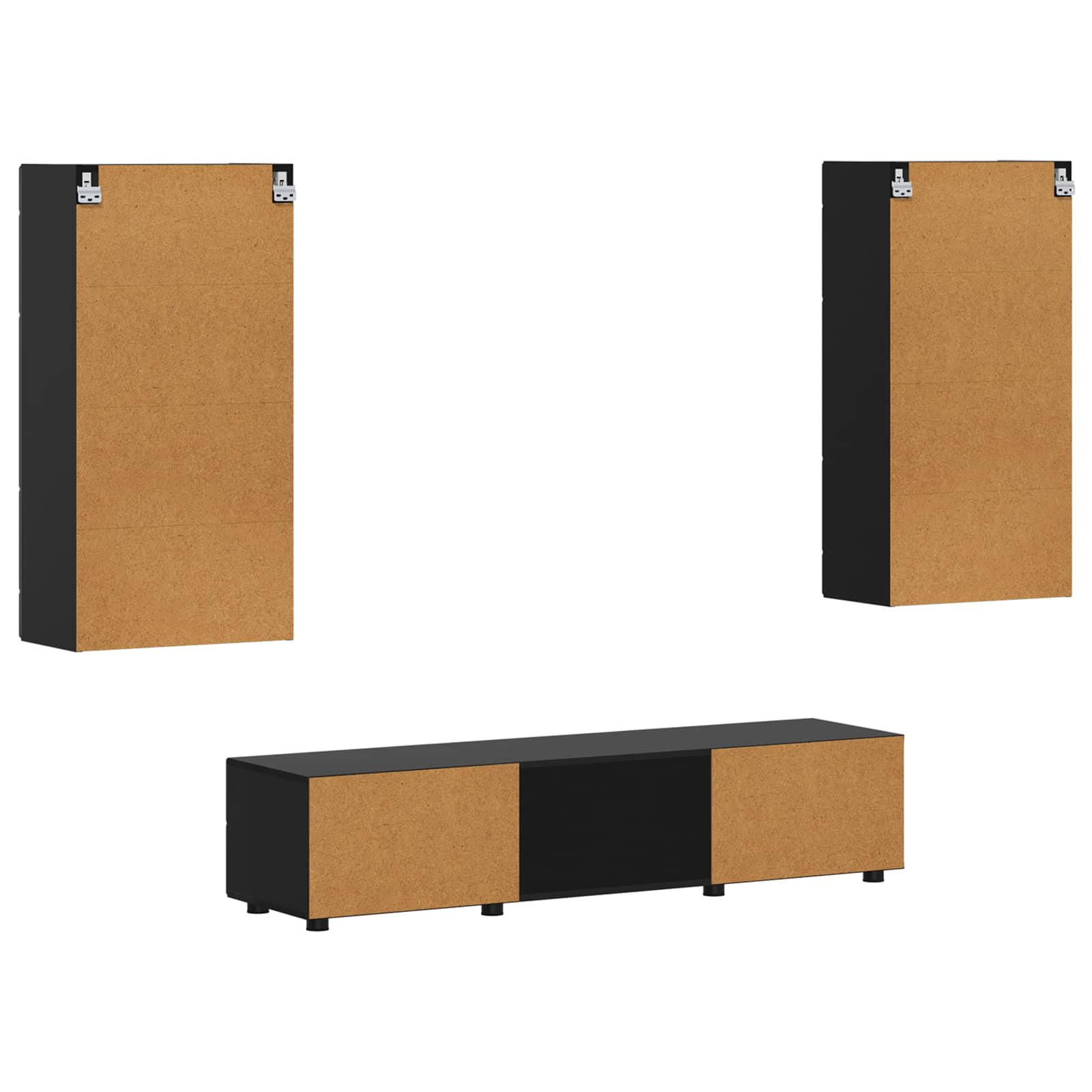 Highboard mit Regal FLORIN Weiß 60 x 35 x 182 cm Holzwerkstoff