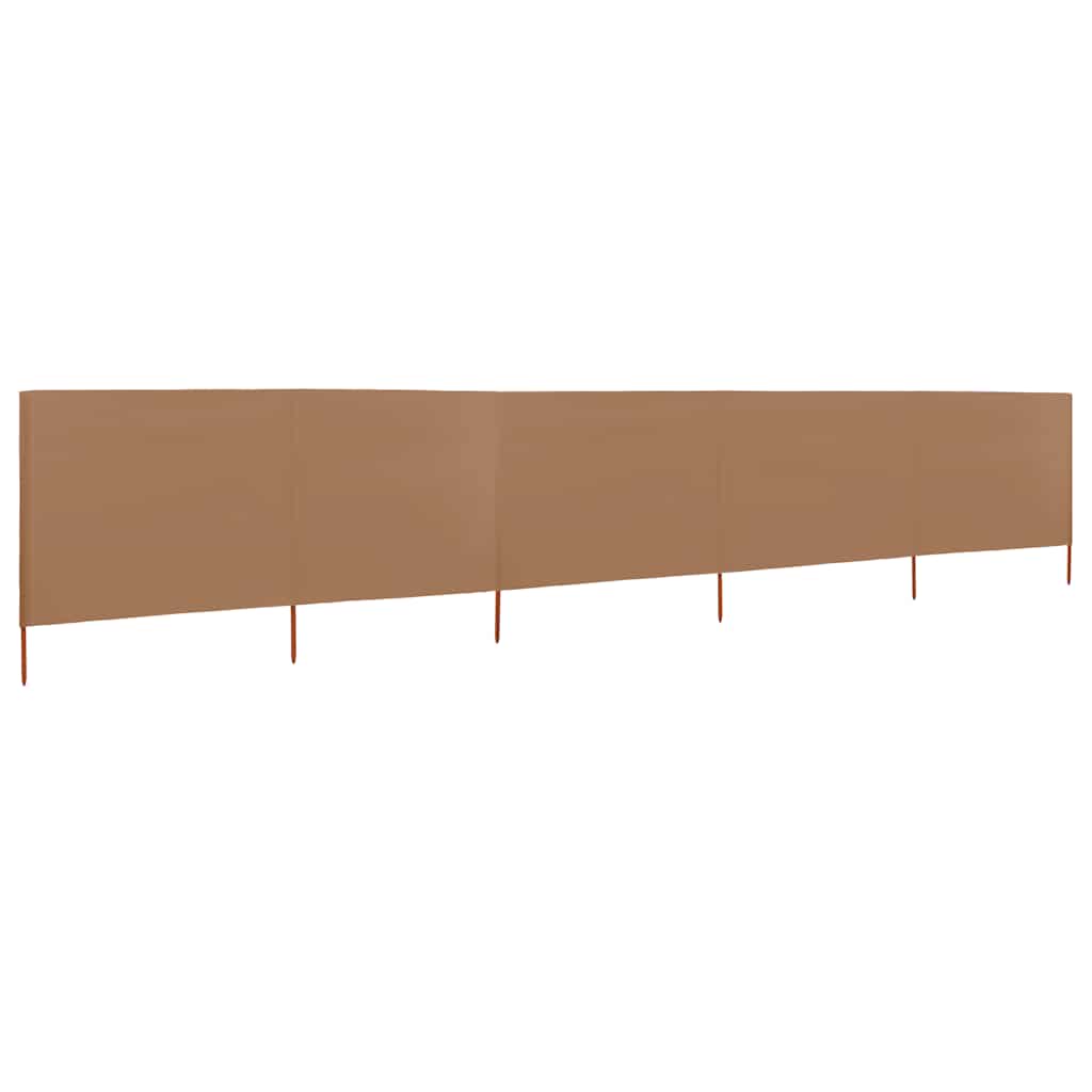 3-teiliges Windschutzgewebe 400 x 120 cm Weiß