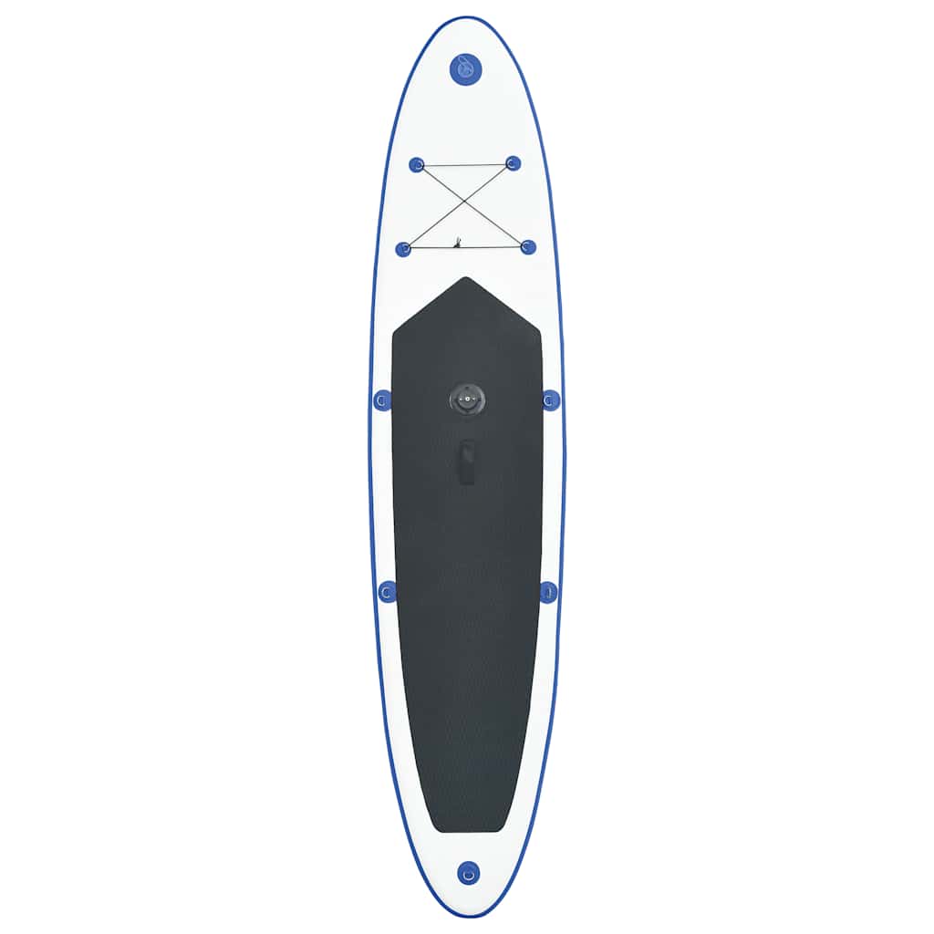 Aufblasbares SUP-Board mit Segel Set Rot und Weiß
