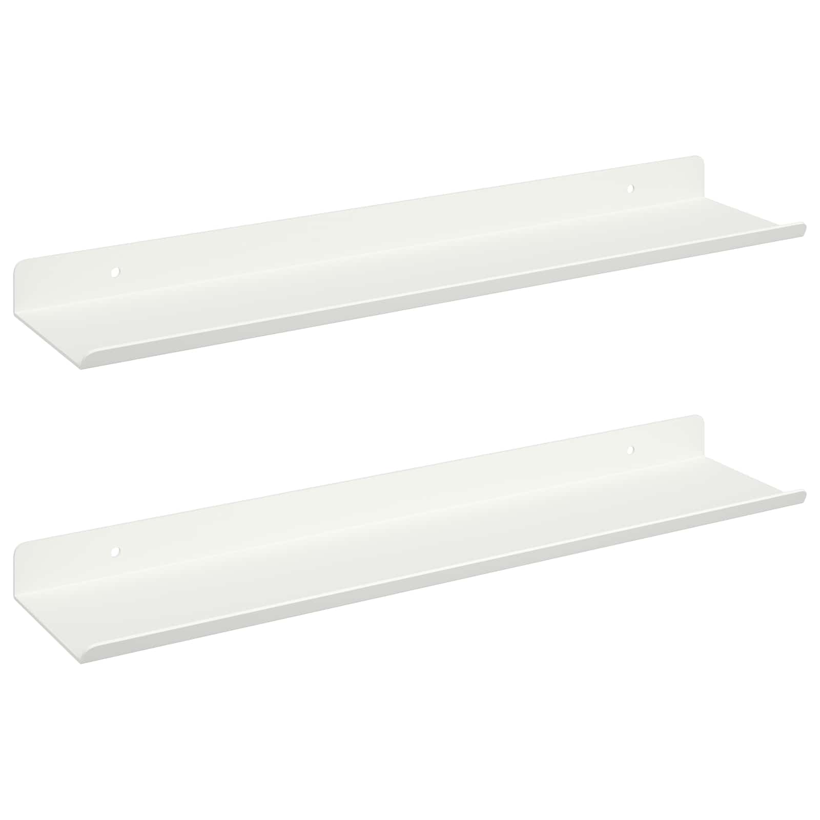 Schwebendes Regal 3 pcs Schwarz 40 x 9 x 2,5 cm Stahl
