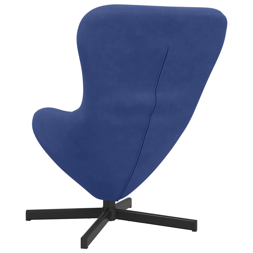 Eiersessel Blau 63 x 73 x 90 cm Samt