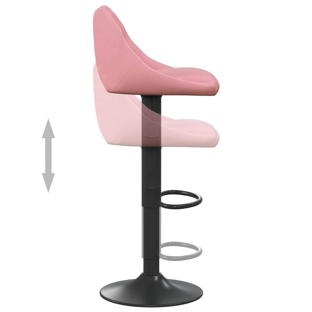 Barhocker Creme Samt