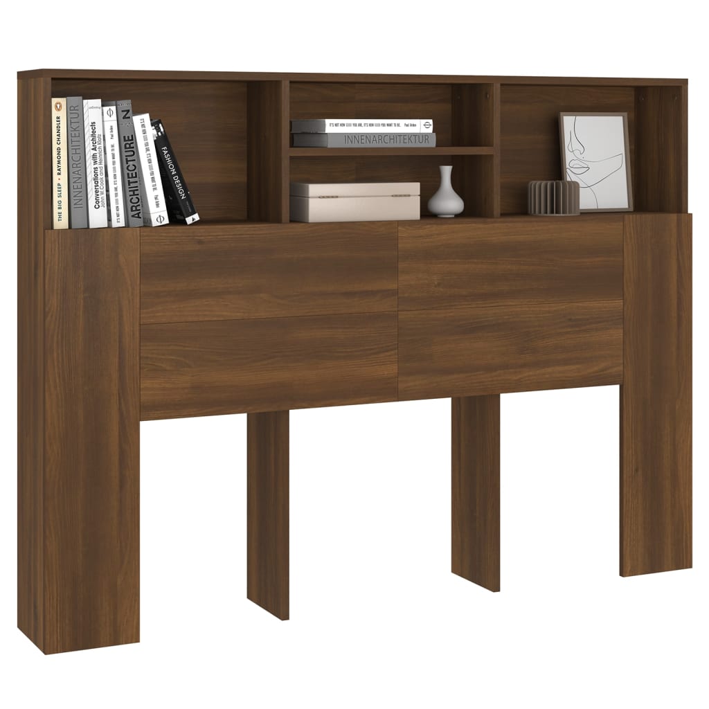 Bett-Kopfteil mit Ablagen Weiß 100x19x103,5 cm