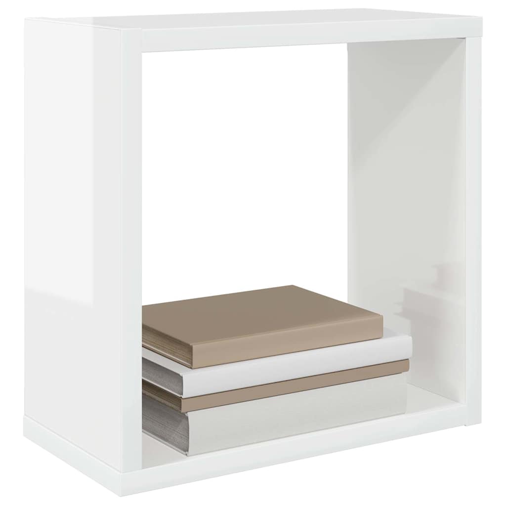 Würfelregale 2 Stk. Weiß 30x15x30 cm