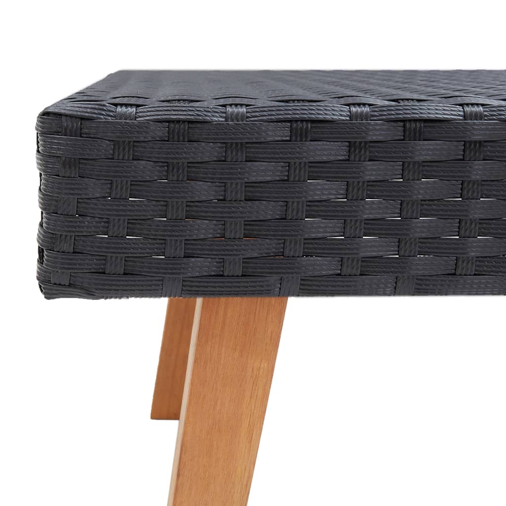 Garten-Couchtisch Poly Rattan Beige