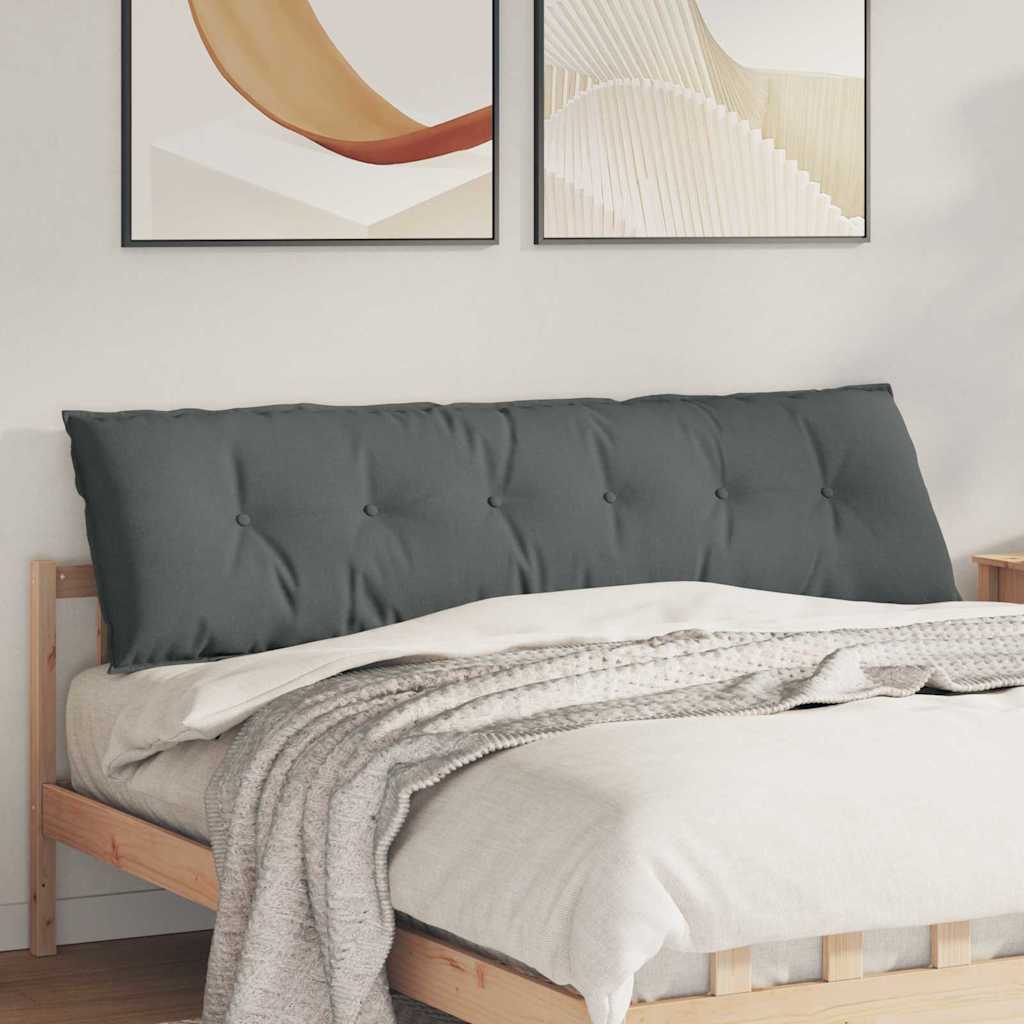 Rückenkissen Hellgrau 50 x 19 x 45 cm Stoff