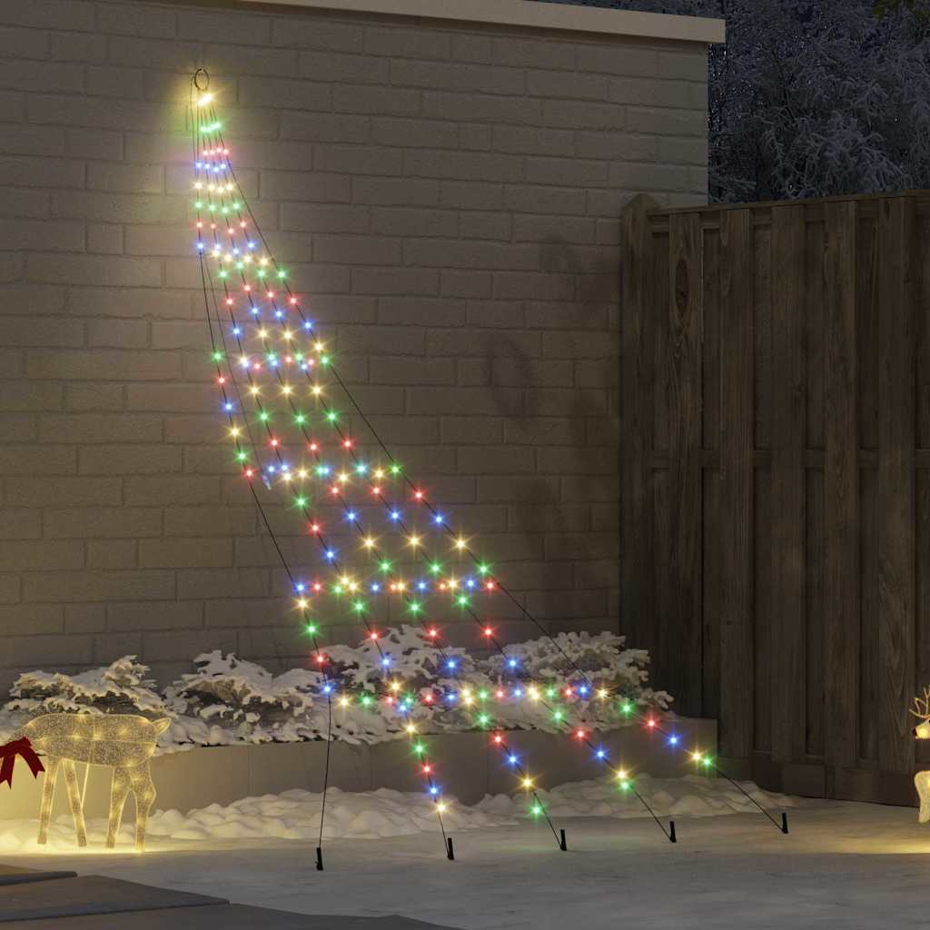 LED Weihnachtsbaum mit Erdspießen Warmes Weiß 182 cm Metall