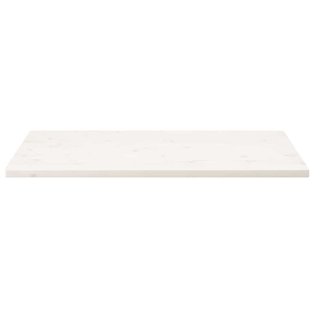 Tischplatte Weiß 40x40x2,5 cm Massivholz Kiefer Quadratisch