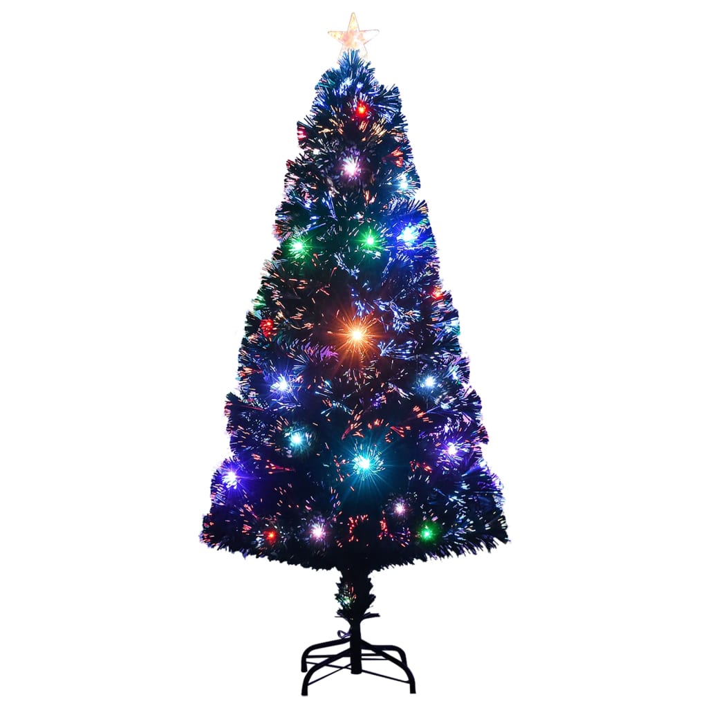 Vorbeleuchteter Weihnachtsbaum mit Ständer und LED 120 cm Glasfaser