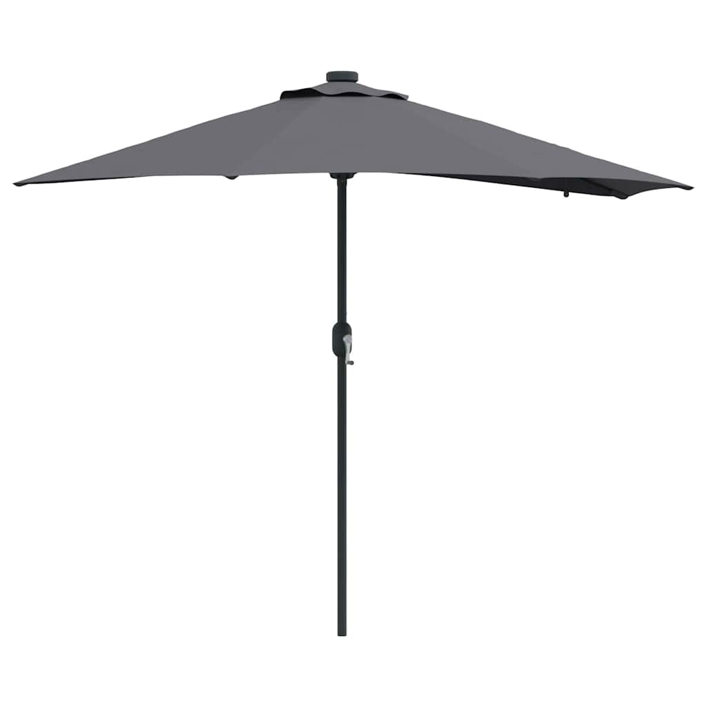 Garten-Sonnenschirm Sand 294 x 150 x 223 cm Polyester und Stahl