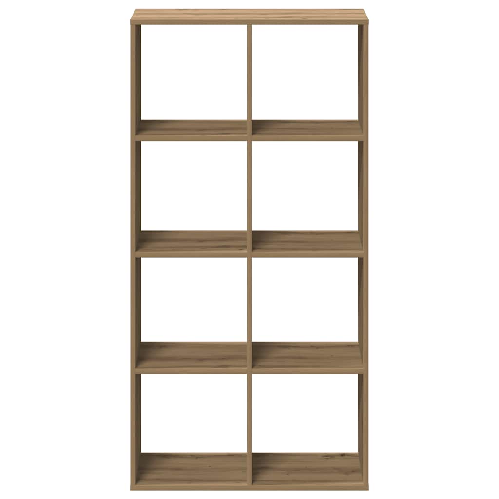 Bücherregal Weiß 137,5x29x137,5 cm Holzwerkstoff