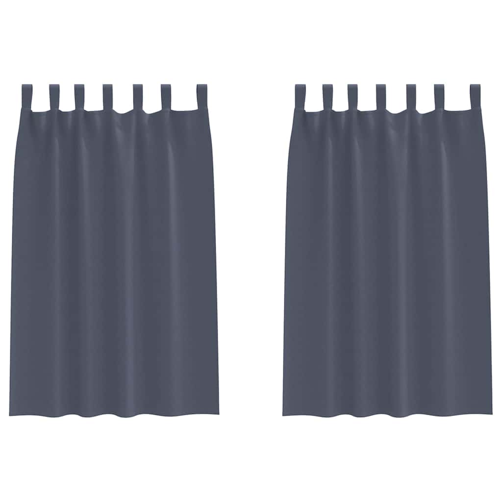 Verdunkelungs-Vorhänge mit Ringen 2 pcs Beige 140 x 140 cm