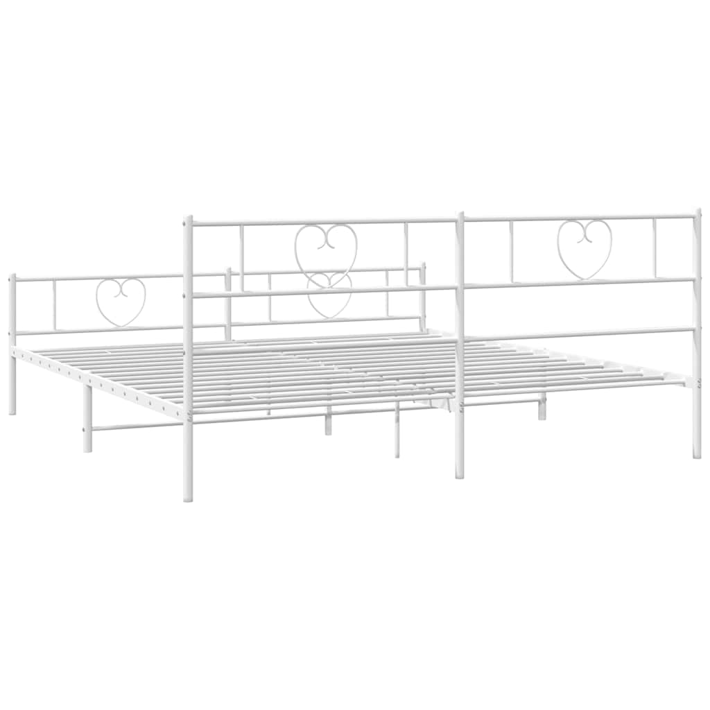 Bettgestell mit Kopfteil Metall Schwarz 100x190 cm