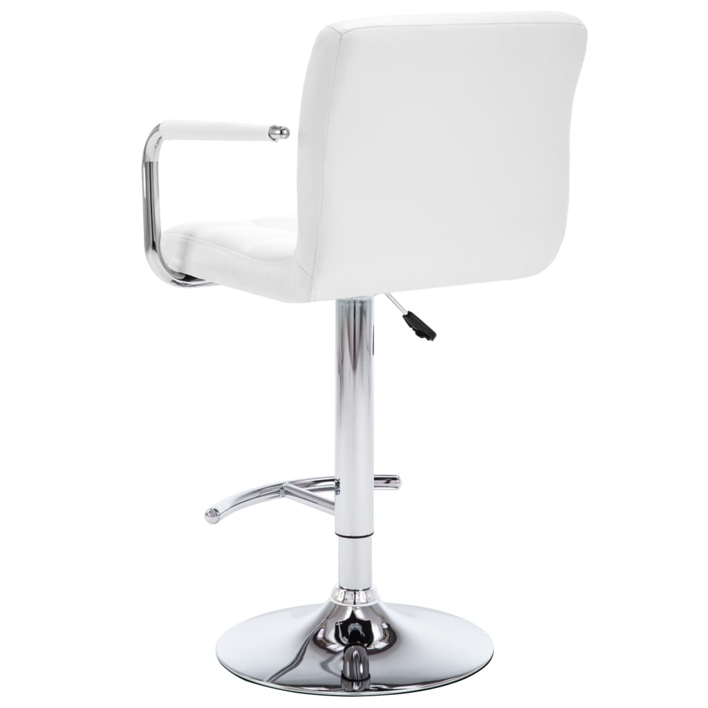 Barhocker 2 Stk. Rot Kunstleder